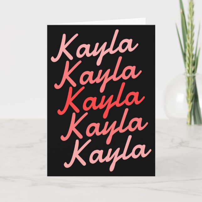 Simple Modern Cool Tygraphy Name Toddler  Kort (Framsida)