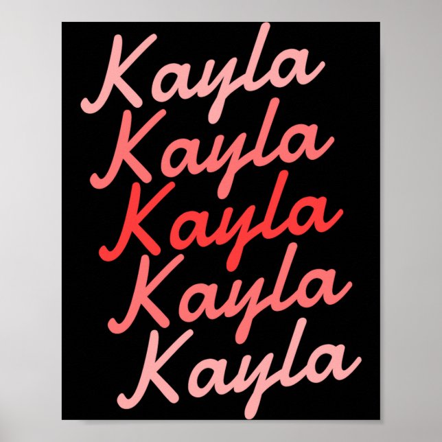 Simple Modern Cool Tygraphy Name Toddler  Poster (Framsidan)