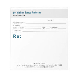 Simple Modern Doctor Prescription  Anteckningsblock