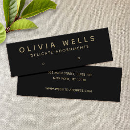 Simple Modern Earring Visning Mini Mini BusinesB Visitkort