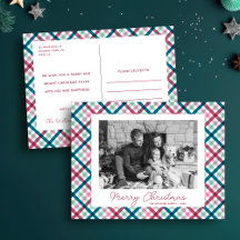 Simple Modern Family Photo God jul