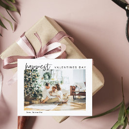 Simple Modern Family Photo | VALENTINESERNA LYCKLI Vykort