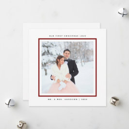 Simple Modern First jul Mr. och Flat Julkort