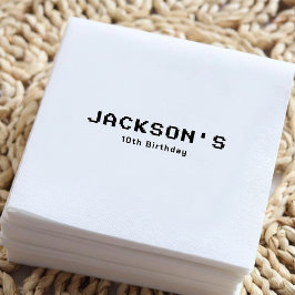 Simple Modern Gamer Boys Birthday Party Pappersservett