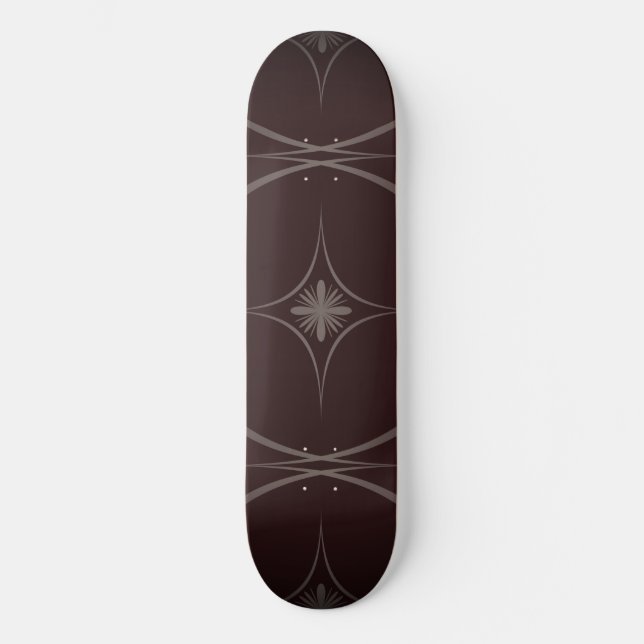 Simple Modern Geometric Star Skateboard (Framsida)