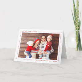 Simple Modern God jul Photo Card - Anpassningsbar Helgkort