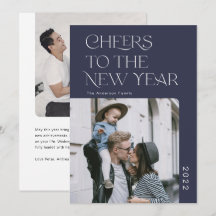 Simple Modern Gott nytt år 2022 Photo Helgdag Ca