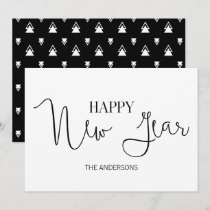 Simple Modern Gott nytt år Card Julkort