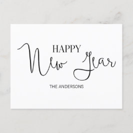 Simple Modern Gott nytt år Postcard Helg Vykort