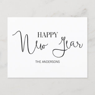Simple Modern Gott nytt år Postcard Helg Vykort