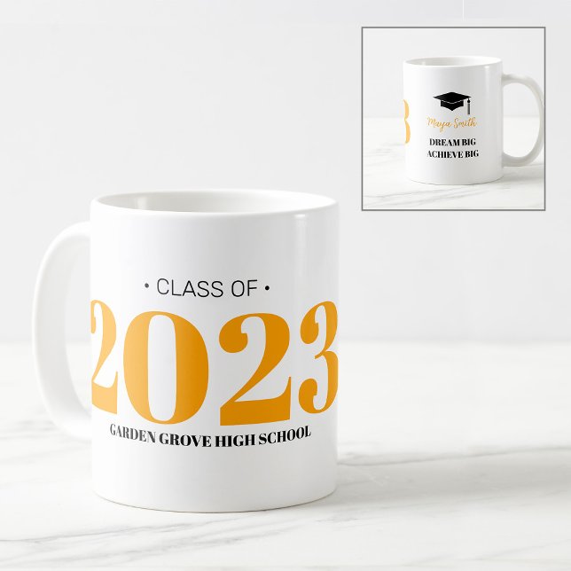 Simple Modern GRAD 20_ Studenten-kaffe Mugg (Skapare uppladdad)