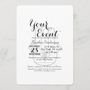 Simple Modern Hamsa Hand of Fatima Inbjudningar