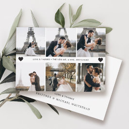 Simple Modern Hand-Lettered Photo Collage Tack Kort
