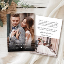 Simple Modern Heart Photo Bröllop