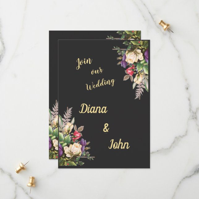 Simple modern invitation, simple, minimalist spara datumet (Fram/Back In Situ)