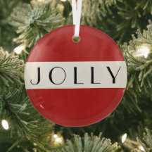 Simple Modern Jolly Jul Helgdag Red