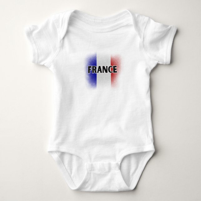 Simple Modern Kärlek Frankrike Flagga Paris Souven T Shirt (Framsida)