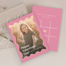 Simple Modern Kids Photo Classroom Valentines