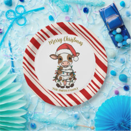 Simple modern merry christmas calf Cow OX pattern