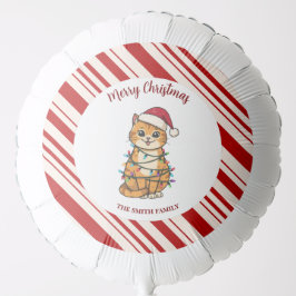 Simple modern merry christmas kitten CatMAS patter