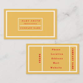 Simple Modern Mimosa Visitkort