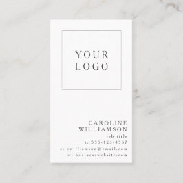 Simple Modern Minimal Vertical Professional Logo Visitkort