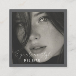  Simple Modern minimalist  Professional Photo  Fyrkantigt Visitkort