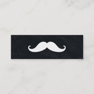 Simple Modern Mustache Barber Shop Mini Visitkort