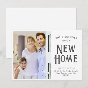 SImple Modern New Home Photo Flytta Meddelande