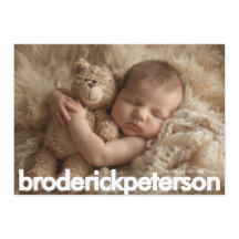 Simple Modern Newborn Photo Birth