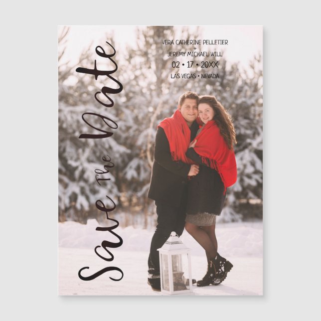 Simple Modern Personalized Photo Engagement Couple (Framsida)