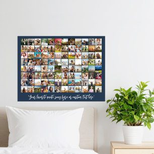Simple Modern Personlig 96 Photo Collage Poster