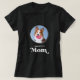 Simple Modern Pet Mamma Anpassningsbar Hund Photo T Shirt (Design framsida)