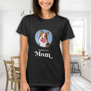 Simple Modern Pet Mamma Anpassningsbar Hund Photo T Shirt