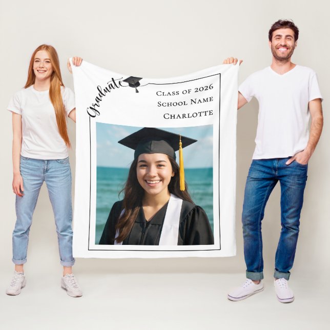 Simple modern photo Graduate Fleecefilt (På plats)