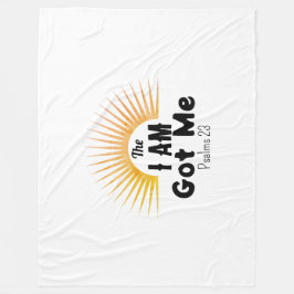 Simple Modern Psalms 23 Scripture Jag är Har Fleecefilt