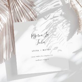 Simple Modern Reserva La Fecha | Spanska svarta Spara Datumet