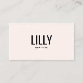 Simple Modern  Rosa Beauty Salon Visitkort