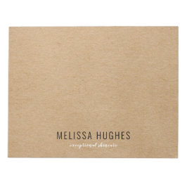 Simple Modern Rustic Kraft Boho Anteckningsblock