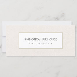 Simple Modern Salon Spa Rosa Gift Certificate