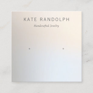 Simple Modern Stud Earring Jewelry Visning Fyrkantigt Visitkort
