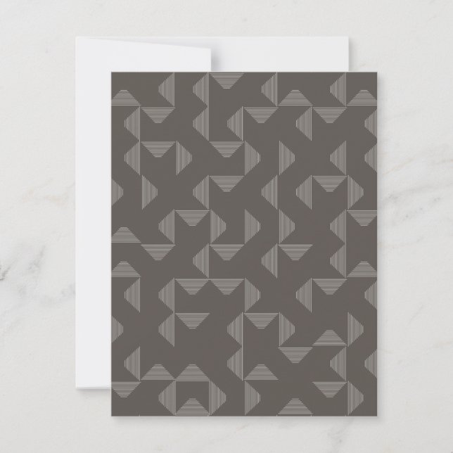 Simple, modern, trendy geometric graphic pattern anteckningskort (Framsida)