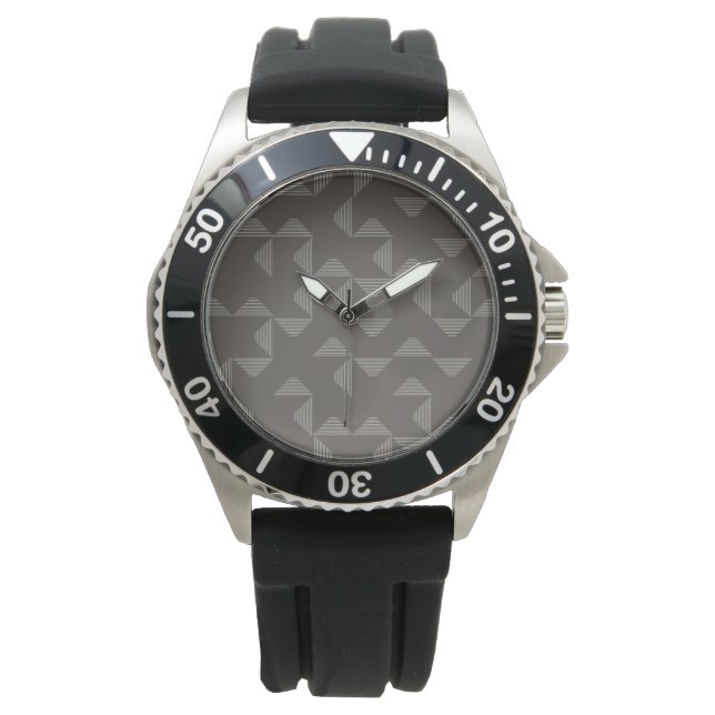 Simple, modern, trendy geometric graphic pattern armbandsur (Framsida)