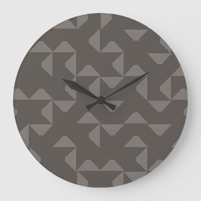 Simple, modern, trendy geometric graphic pattern stor klocka (Framsida)