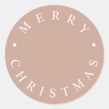 Simple Modern Typography God jul Beige