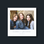 Simple Modern Verse | Farbarn Photo Canvastryck<br><div class="desc">Den här enkla, moderna fotoarbetsytan innehåller en fotomall och en versalläsning: "Farbarn är en gåva från Herren." Du kan anpassa texten, om du vill, för vilken använda som helst!</div>