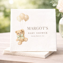 Simple Modern Vi Kan Knappast Vänta Baby Shower-fe Pappersservett