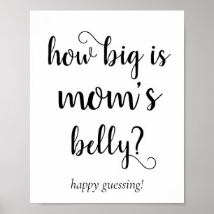 Simple Mommys Belly Game för svart skript Poster