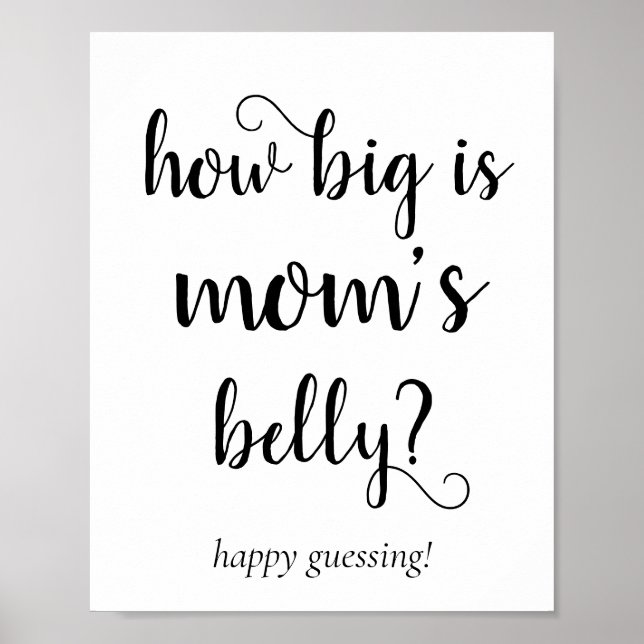 Simple Mommys Belly | Game för svart skript Poster (Framsidan)