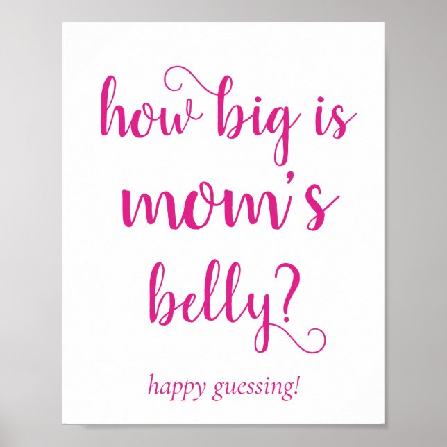 Simple Mommys Belly | Shock rosa Game Poster (Framsidan)